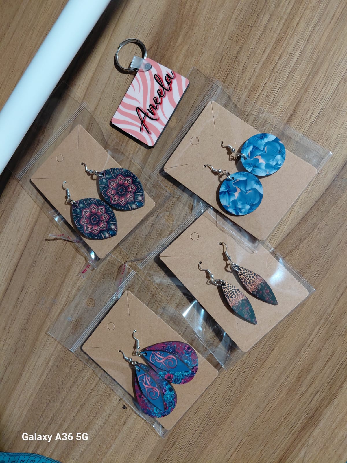 Customized earrings created by Vivid Style