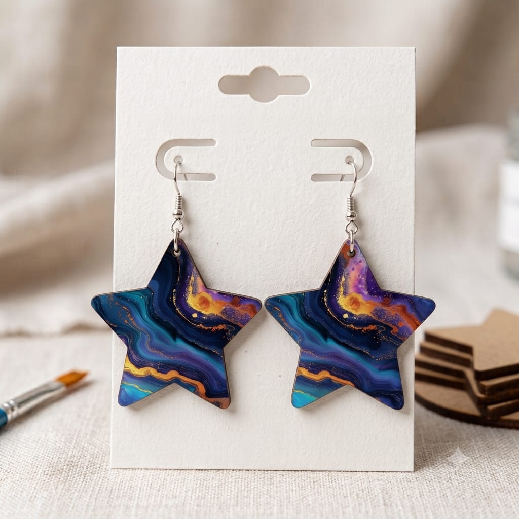Personalized earrings created by Vivid Style