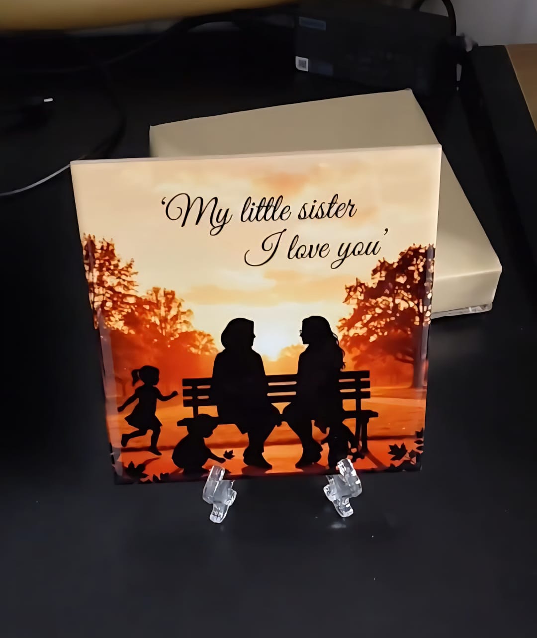 Personalized family tile keepsake created by Vivid Style