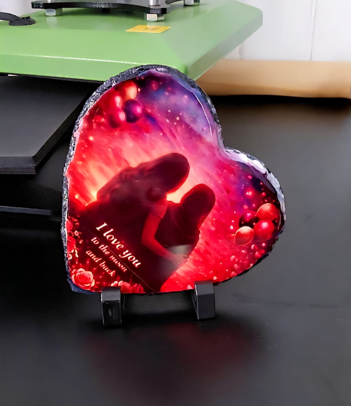 Rock slate keepsake created by Vivid Style