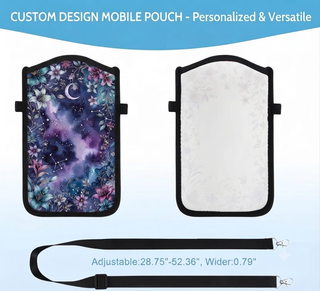 Mobile pouch available for customization
